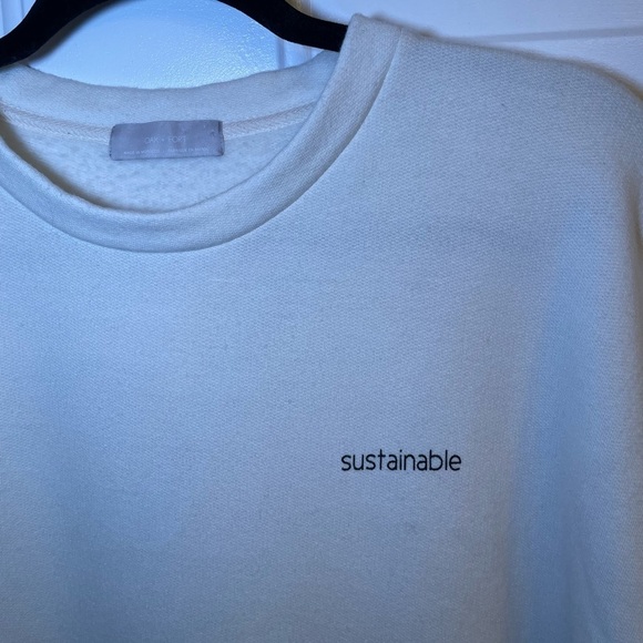 OAK + FORT - Oversized Cream Coloured Crewneck - Picture 2 of 4